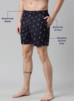 Faso Men's Cotton Printed Woven Boxer Shorts