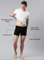 Faso Men's Cotton Inner Elastic Trunk (Pack of 2)