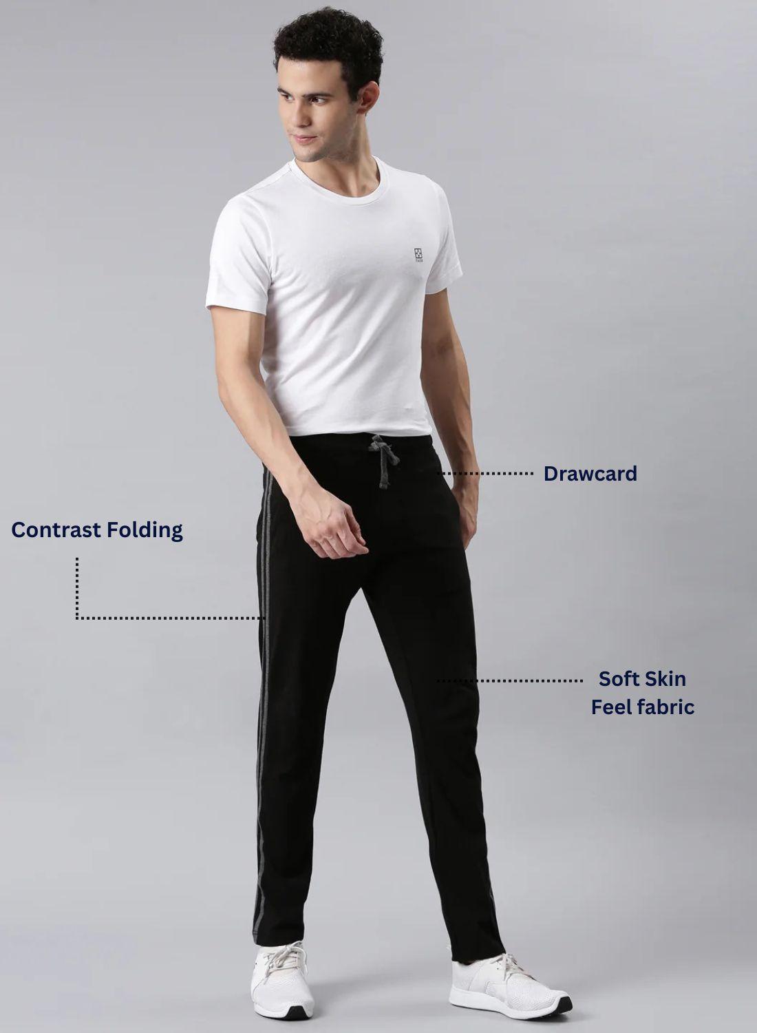 Faso Men's Premium Stripe Track Pants