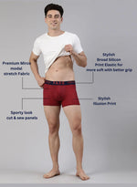 Faso Men's Premium Micro Modal Printed Trunk