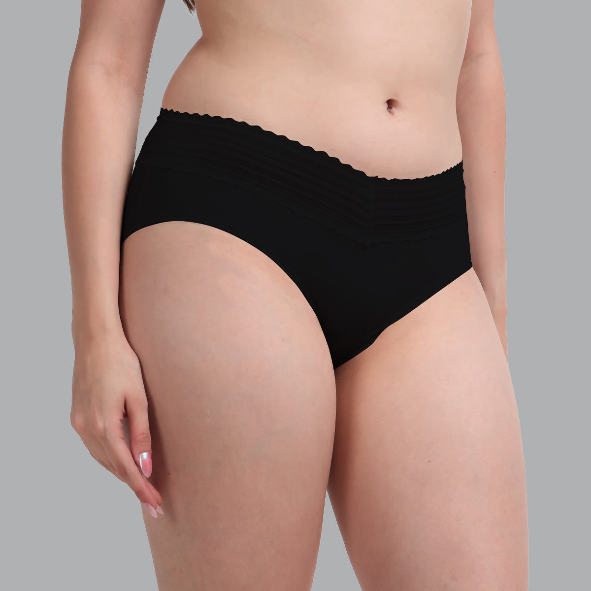 FASO Women’s Cotton Blend Lace Hipster Panties Pack of 3