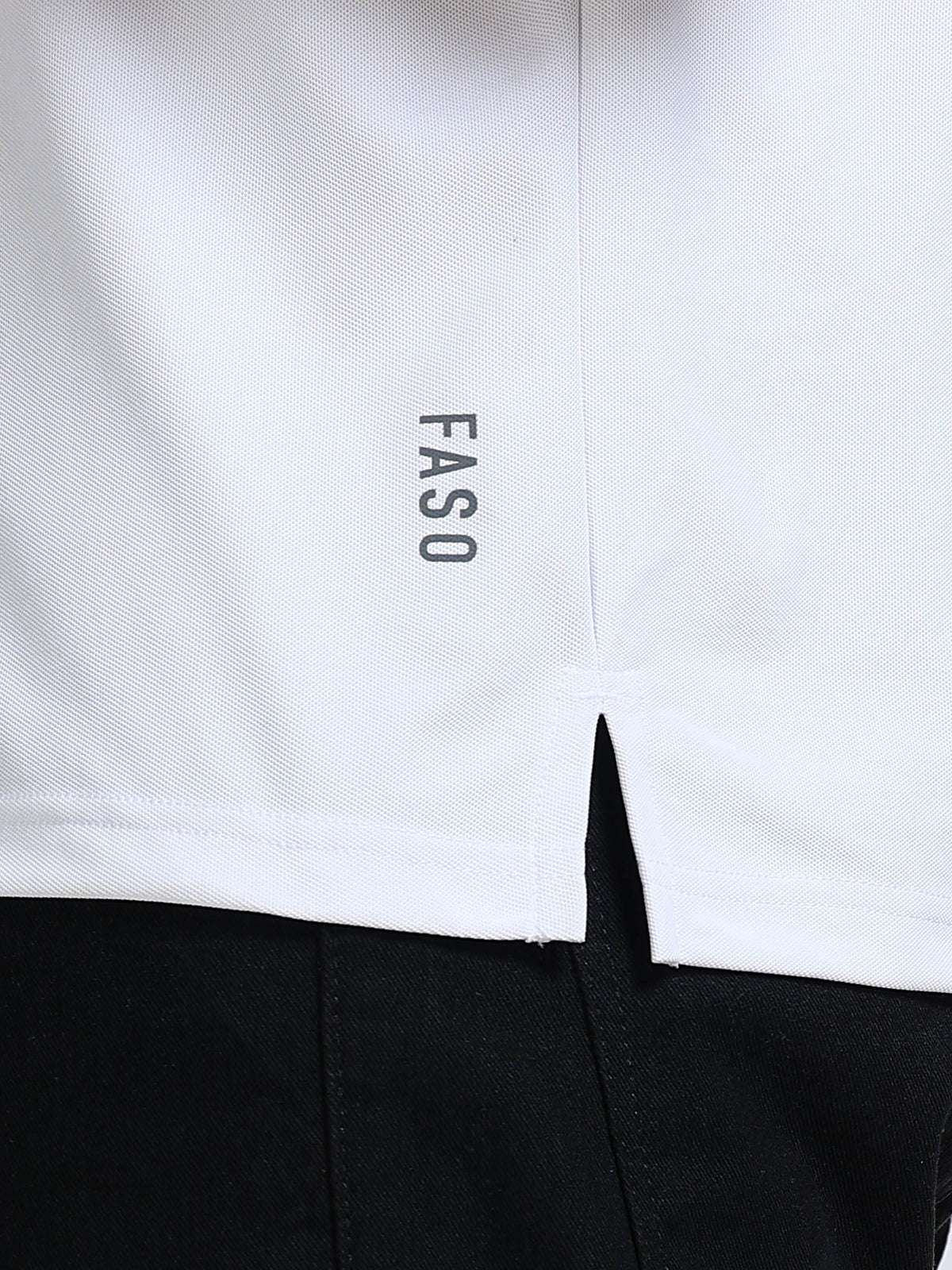FASO Men's Polyester Polo T-shirt