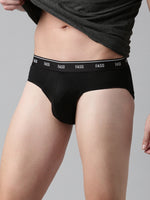 Faso Men's Cotton Outer Elastic Brief (Pack of 2)
