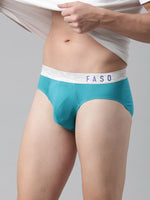 Faso Men's Cotton Metallic Elastic Brief