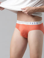 Faso Men's Cotton Metallic Elastic Brief
