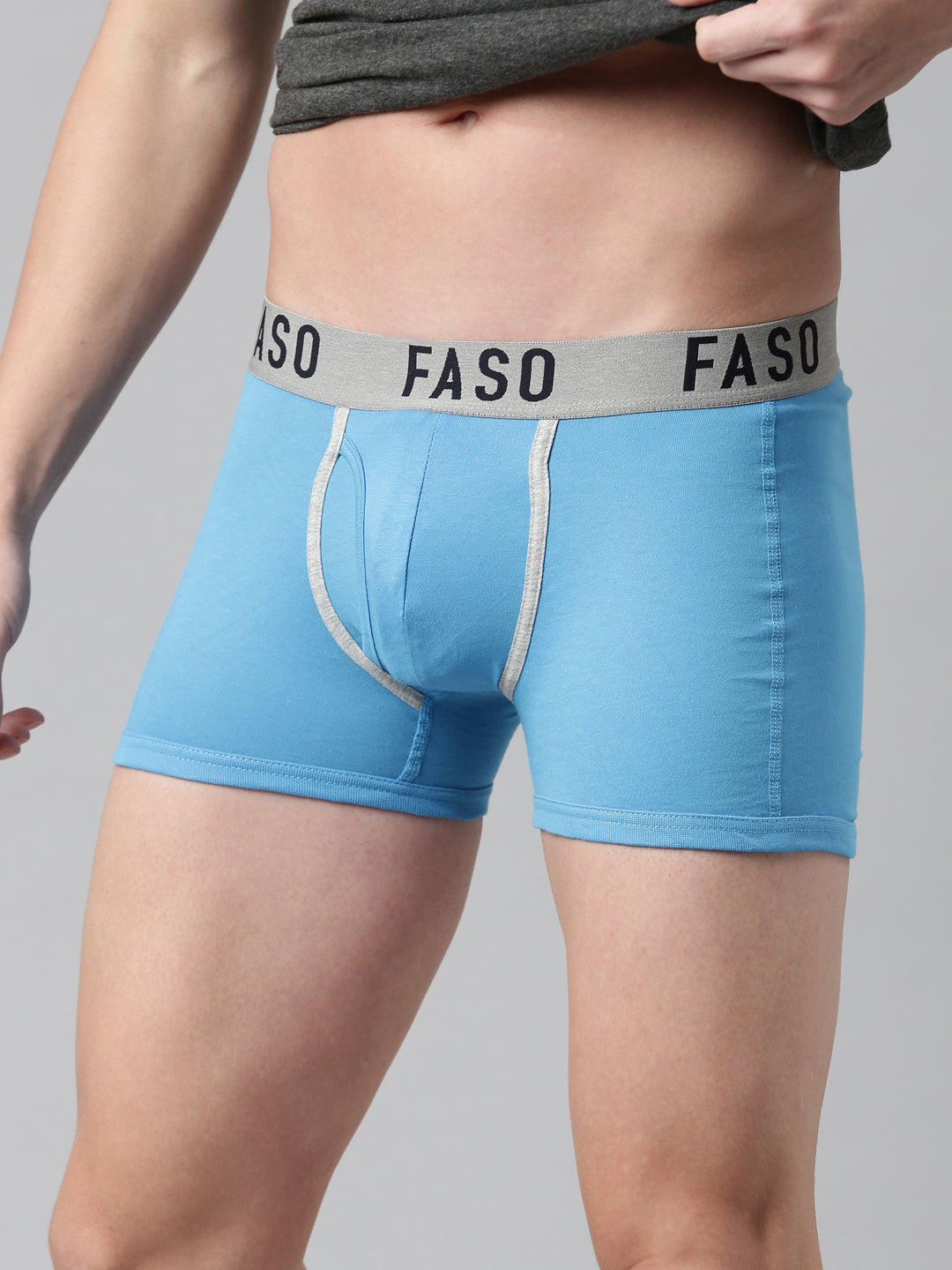 Faso Men's Premium Outer Elastic Trunk