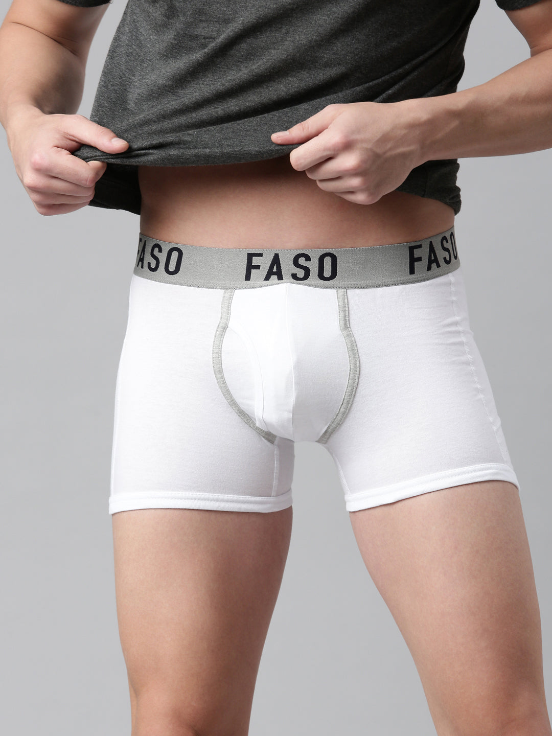 Faso Men's Premium Outer Elastic Trunk