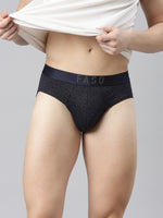 Faso Men's Cotton Outer Elastic All Over Print Brief