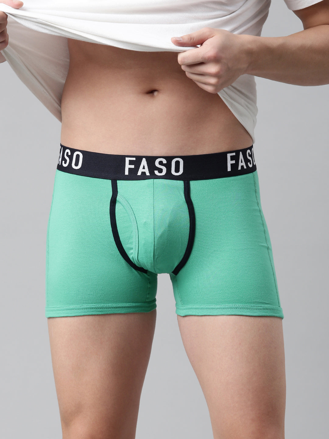 Faso Men's Premium Outer Elastic Trunk