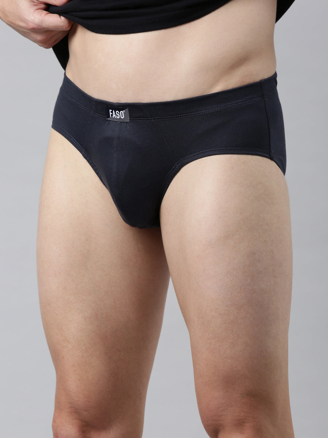Faso Men's Cotton Inner Elastic Brief (Pack of 2)
