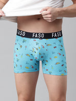 Faso Men's Cotton Printed Trunk