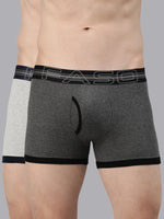 Faso Men's Cotton Contrast Binding Trunk (Pack of 2)