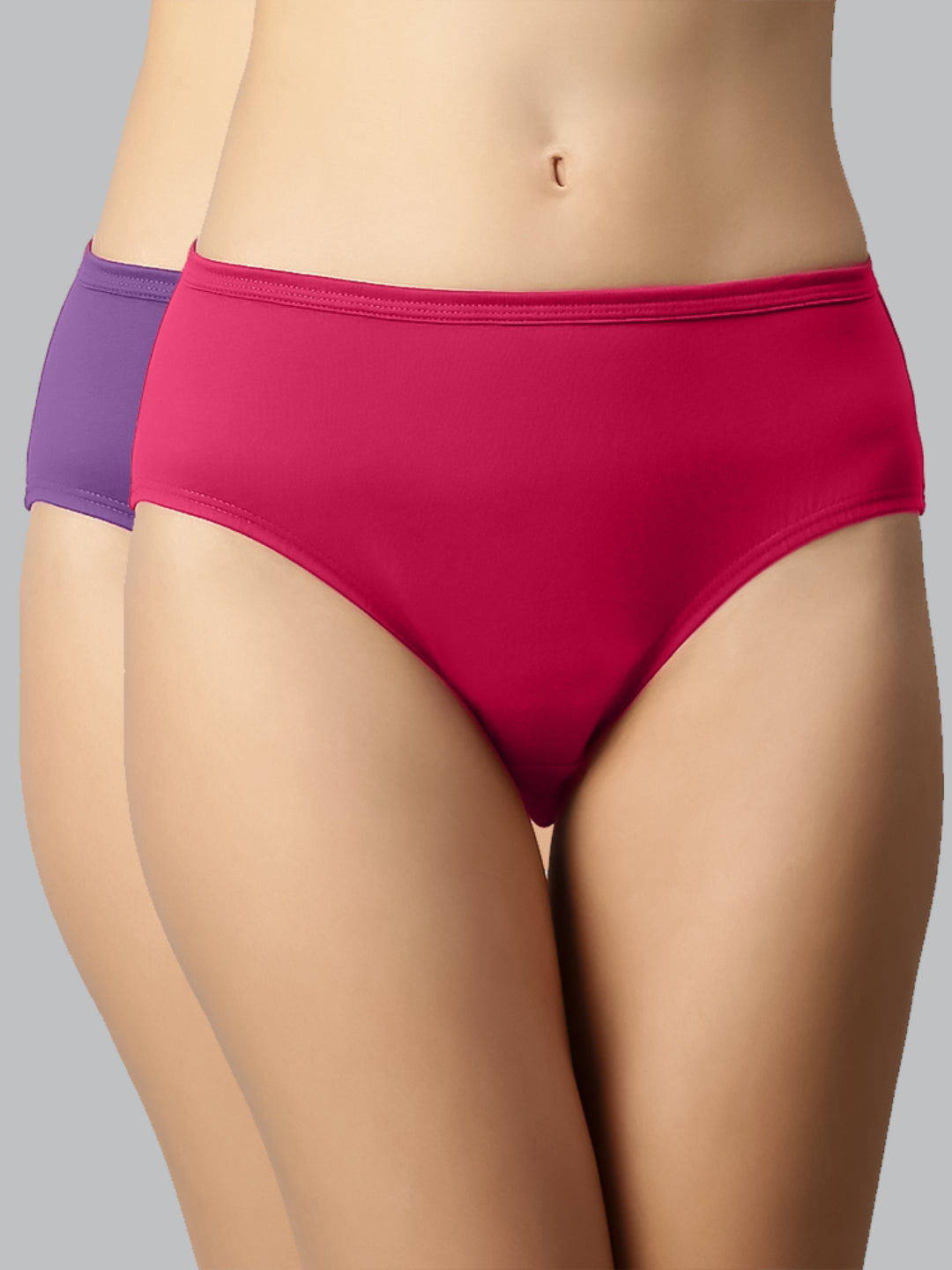 Faso Women's Cotton Inner Elastic Hipster (Pack of 2)