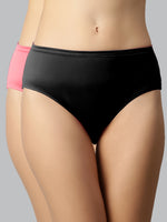 Faso Women's Cotton Inner Elastic Hipster (Pack of 2)