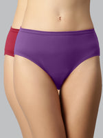 Faso Women's Cotton Inner Elastic Hipster (Pack of 2)