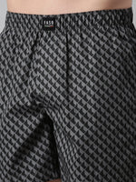 Faso Men's Cotton Printed Woven Boxer Shorts
