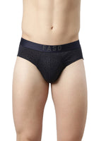 Faso Men's Cotton Outer Elastic All Over Print Brief