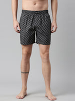 Faso Men's Cotton Printed Woven Boxer Shorts
