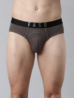 Faso Men's Printed Cotton Stretchable Brief