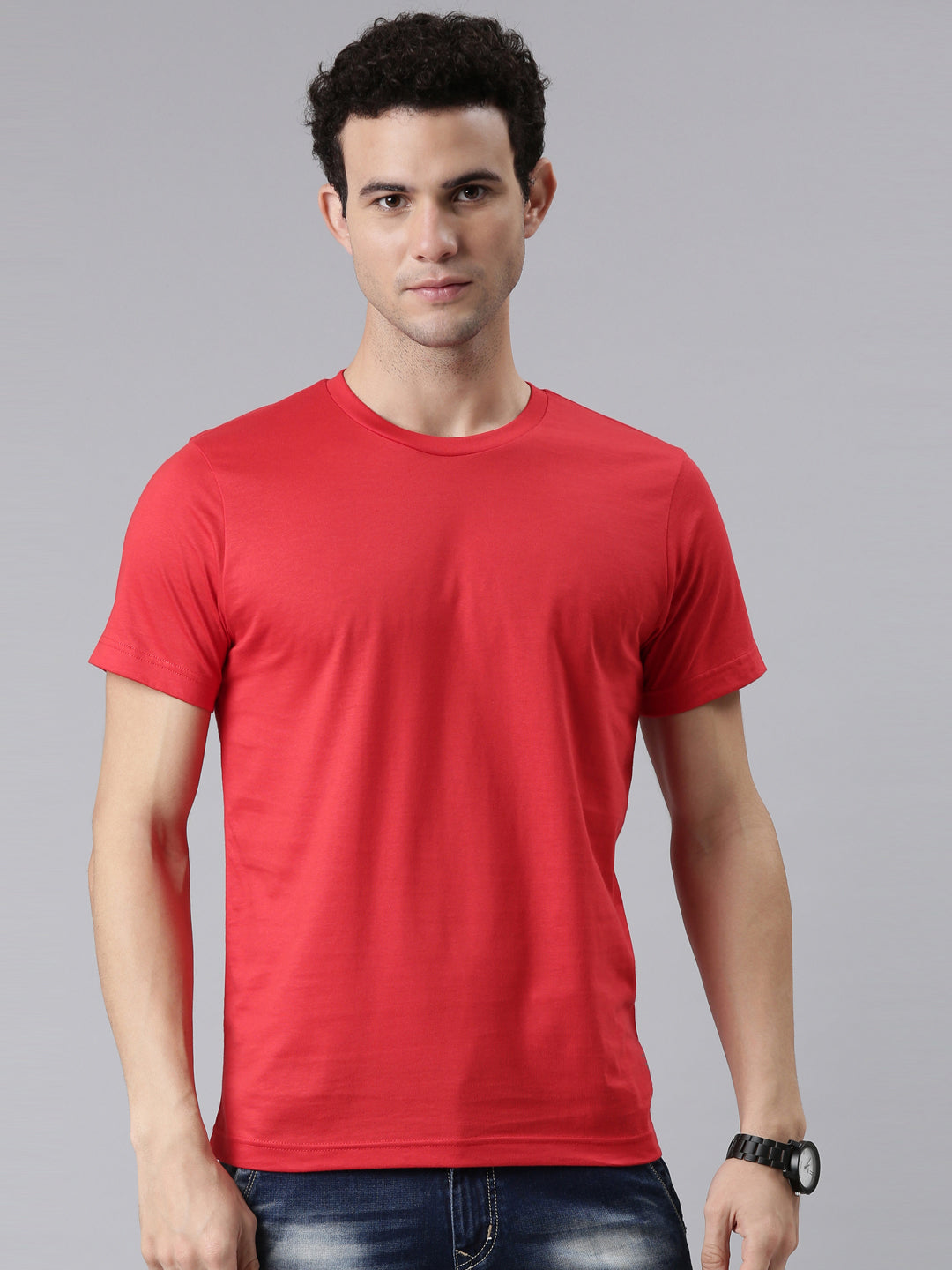 FASO Men’s Cotton Crew Neck Casual T-Shirt