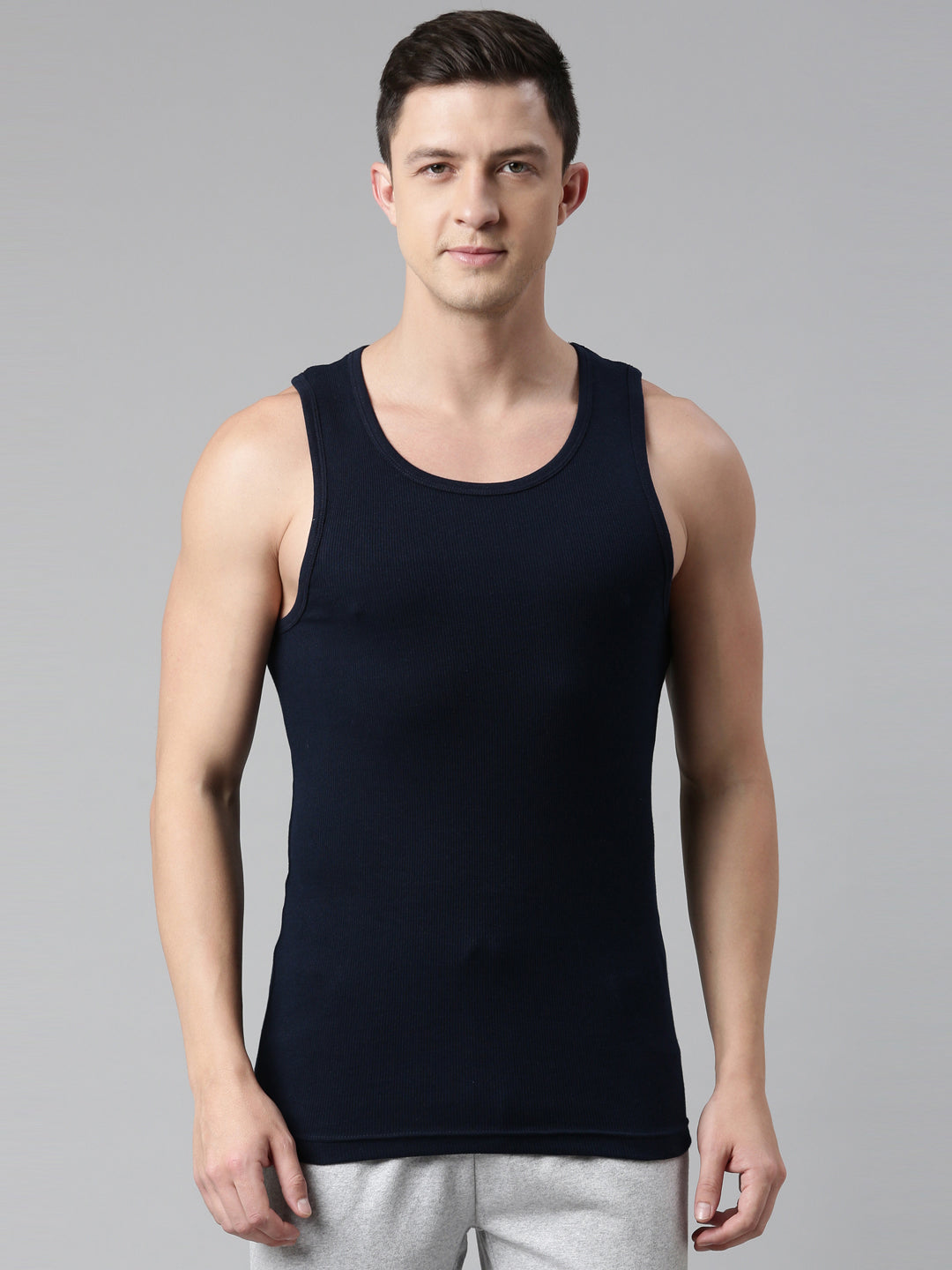 Faso Men's Cotton Rib Comfort Color Vest