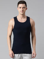 Faso Men's Cotton Rib Comfort Color Vest