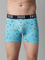 Faso Men's Cotton Printed Trunk