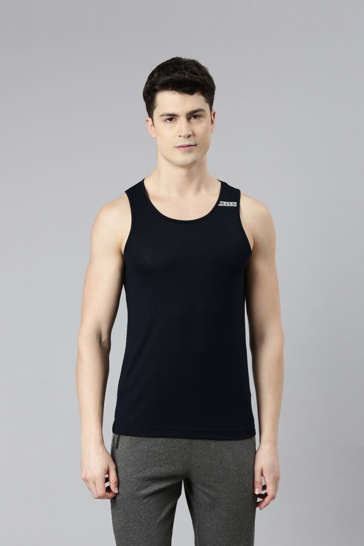 FASO Men’s Bamboo Cotton Fine Comfort Vest