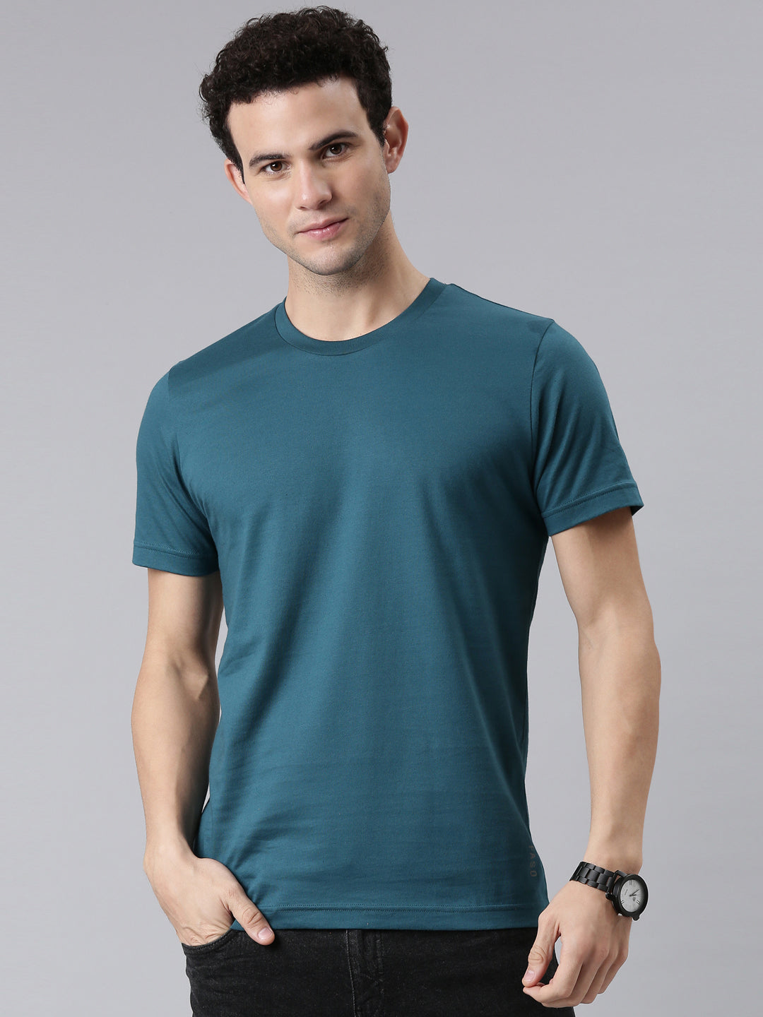 FASO Men’s Cotton Crew Neck Casual T-Shirt