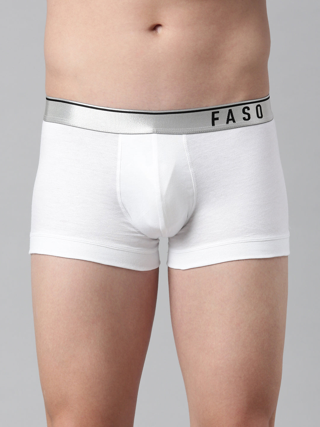 Faso Men's Cotton Modal Metalic Outer Elastic Trunk