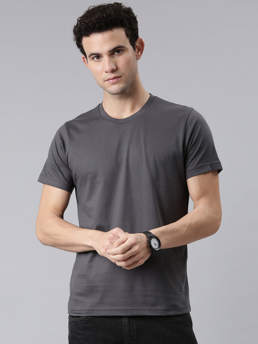 FASO Men’s Cotton Crew Neck Casual T-Shirt