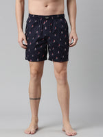 Faso Men's Cotton Printed Woven Boxer Shorts