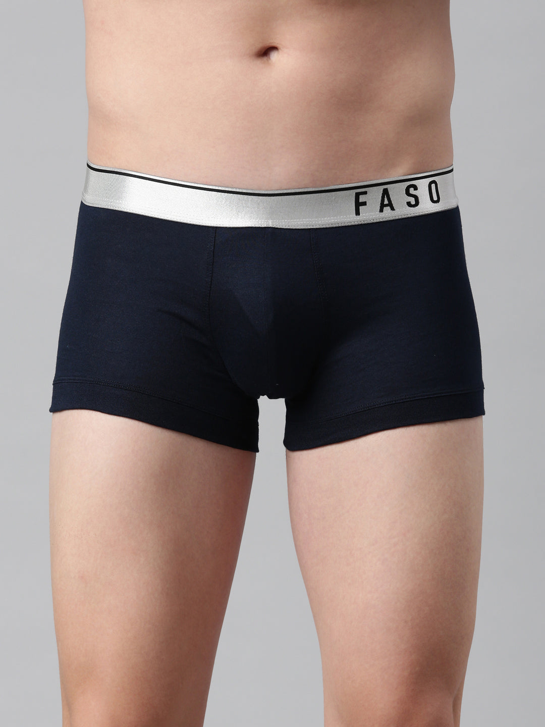 Faso Men's Cotton Modal Metalic Outer Elastic Trunk