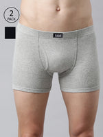Faso Men's Cotton Inner Elastic Trunk (Pack of 2)