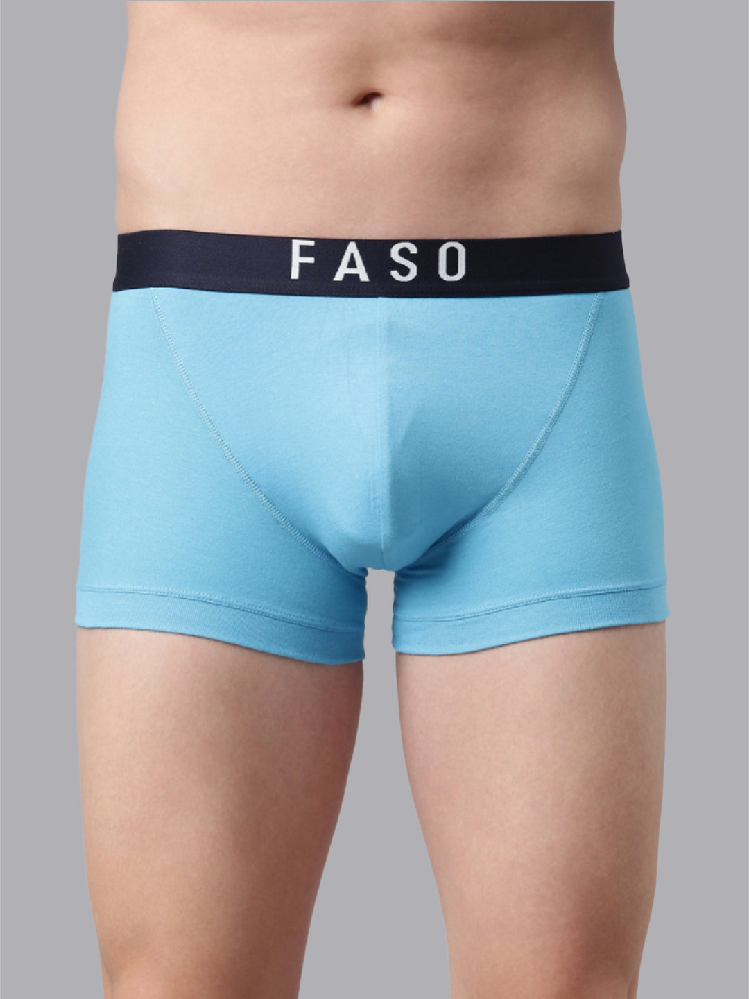 Faso Men's Cotton V-Front Shaped Stretchable Trunk