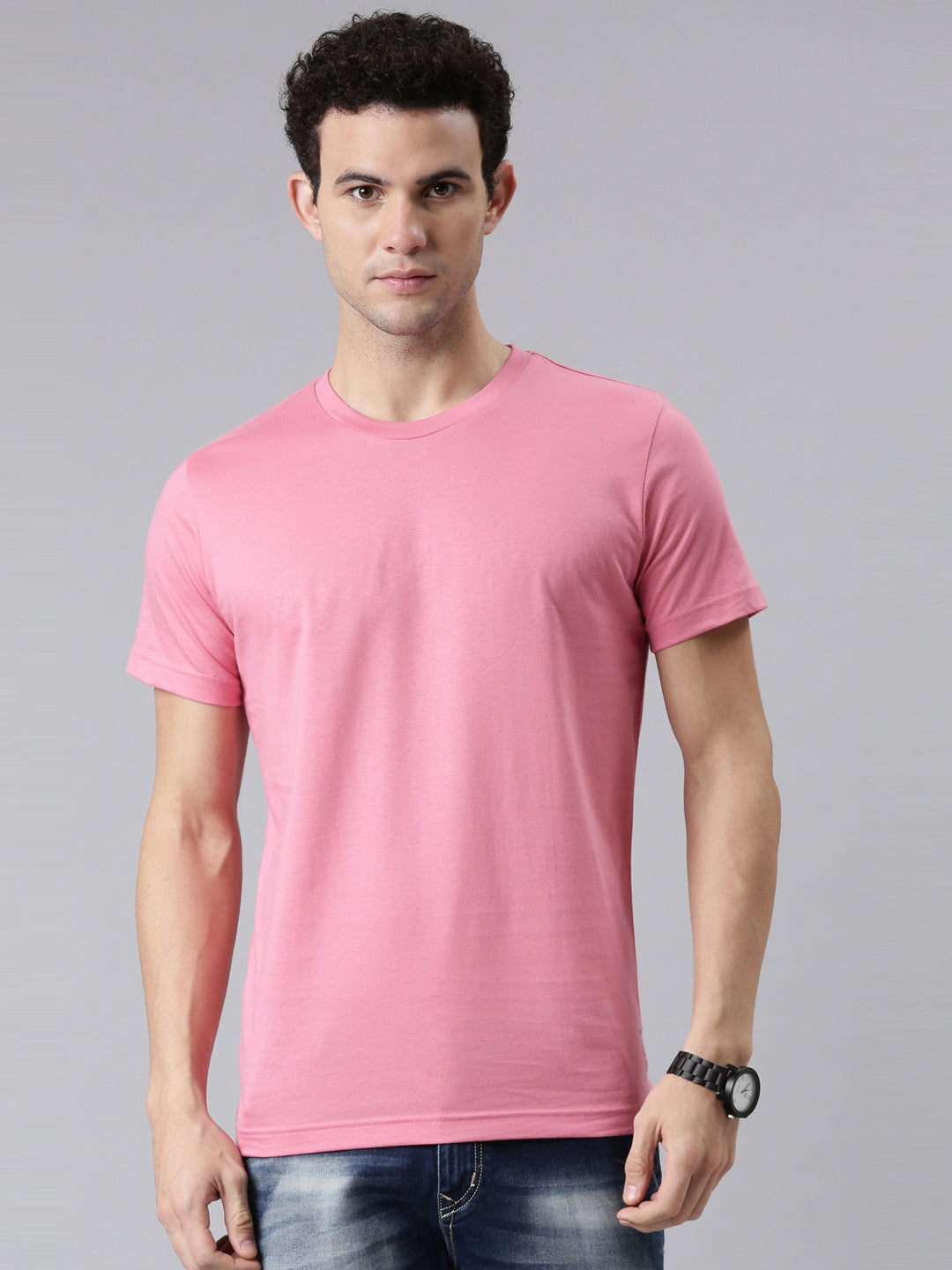 FASO Men’s Cotton Crew Neck Casual T-Shirt