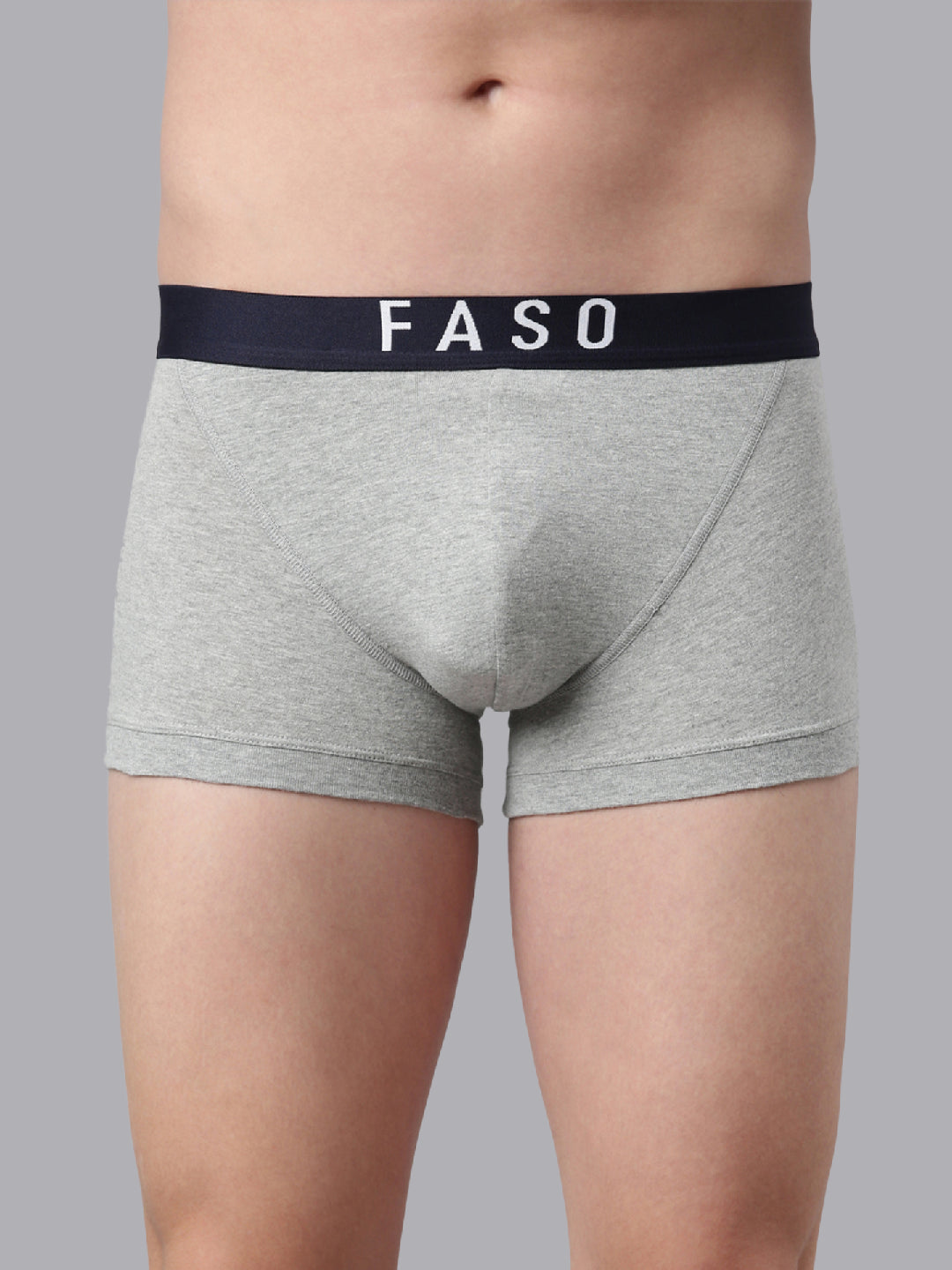 Faso Men's Cotton V-Front Shaped Stretchable Trunk