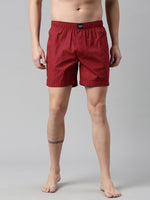 Faso Men's Cotton Printed Woven Boxer Shorts