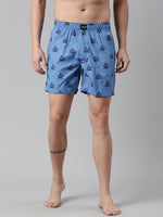 Faso Men's Cotton Printed Woven Boxer Shorts