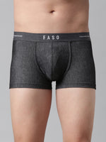 Faso Men's Cotton Denim Look Trunk