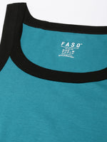 Faso Men's Cotton Racerback Color Vest