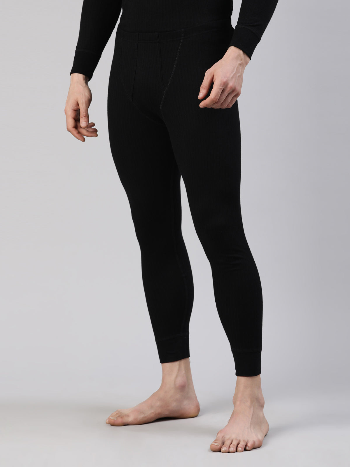 FASO Men’s Thermal Long Pants with Rib