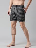 Faso Men's Cotton Printed Woven Boxer Shorts