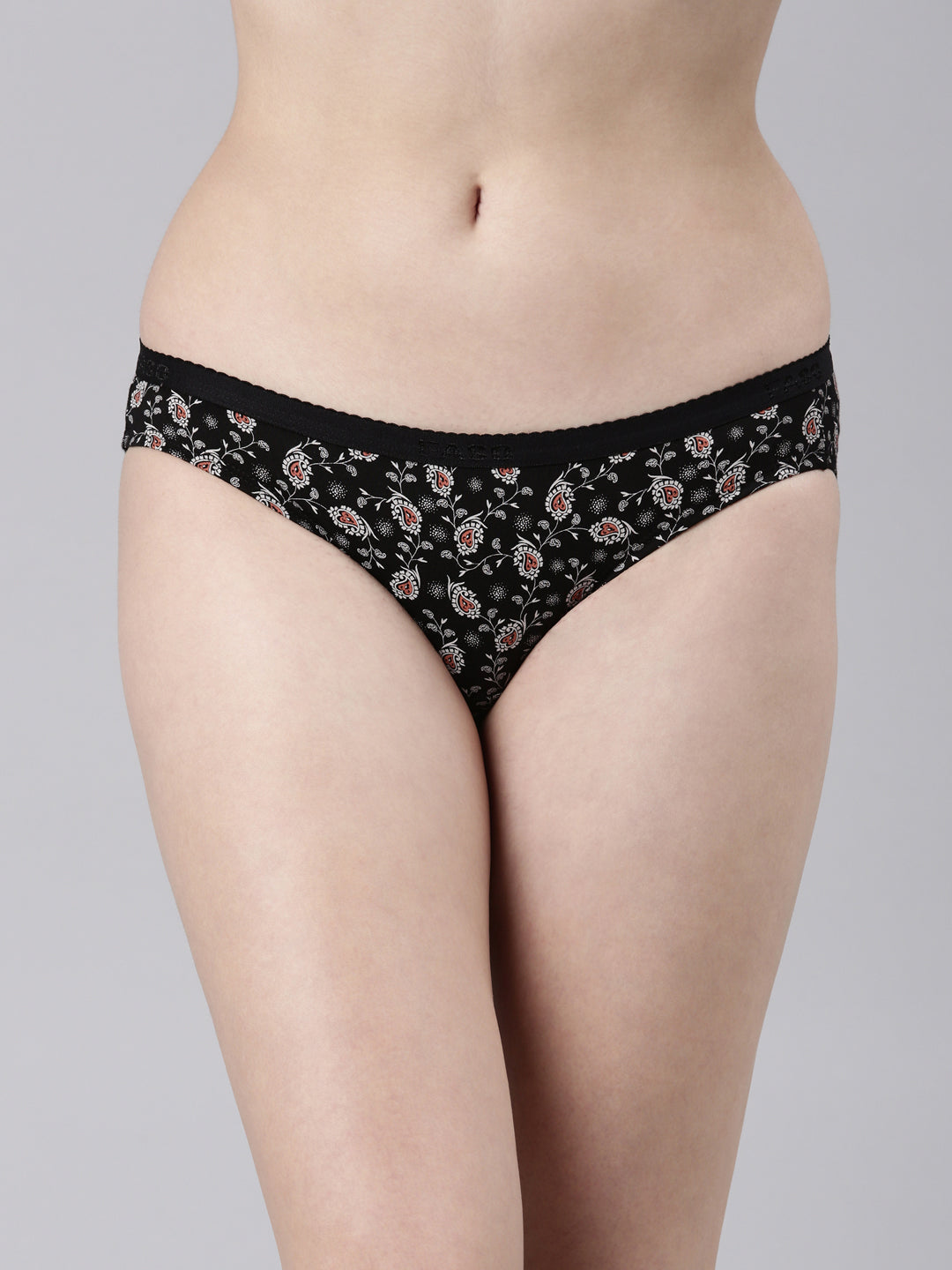 Faso Women's Cotton Outer Elastic Bikini (Pack of 2)