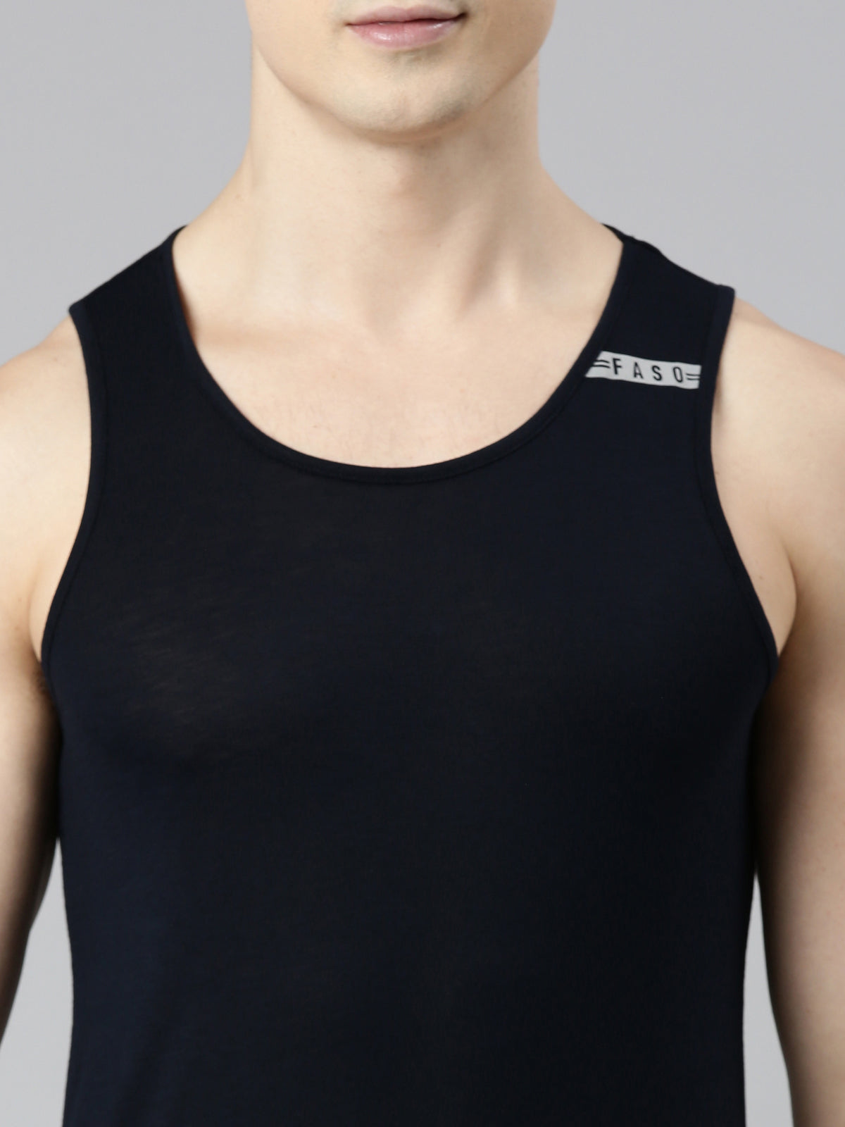 FASO Men’s Bamboo Cotton Fine Comfort Vest