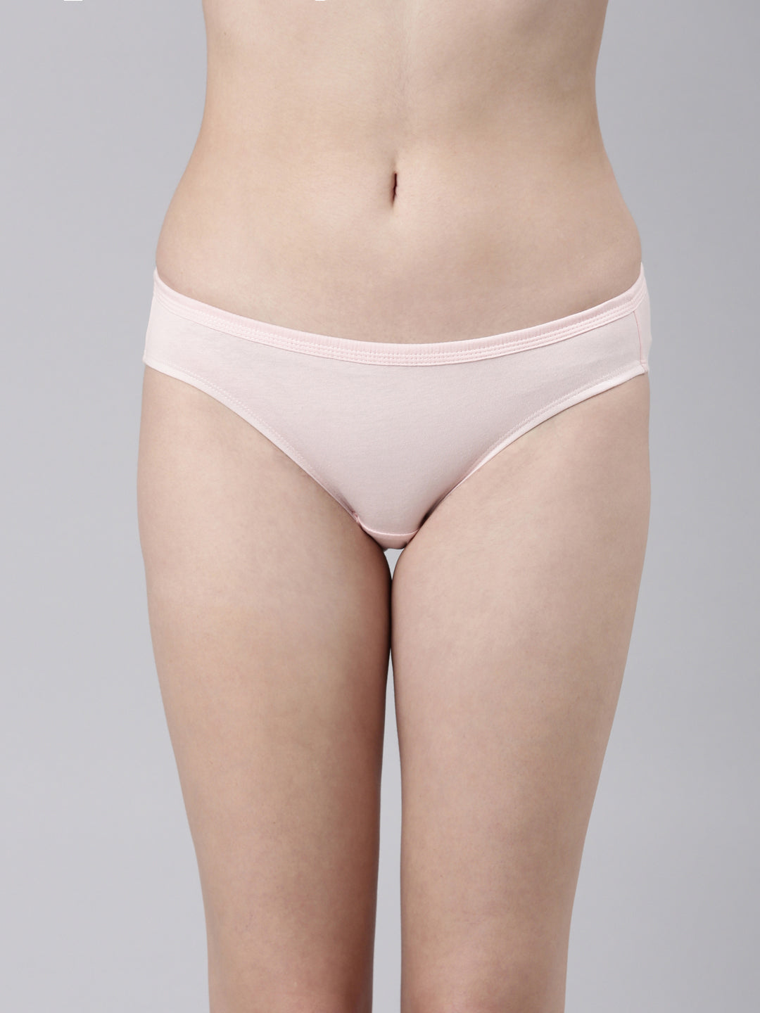 Faso Women's Cotton Inner Elastic Bikini (Pack of 2)