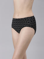 Faso Women's Premium Micro Modal Illusion Printer Hipster