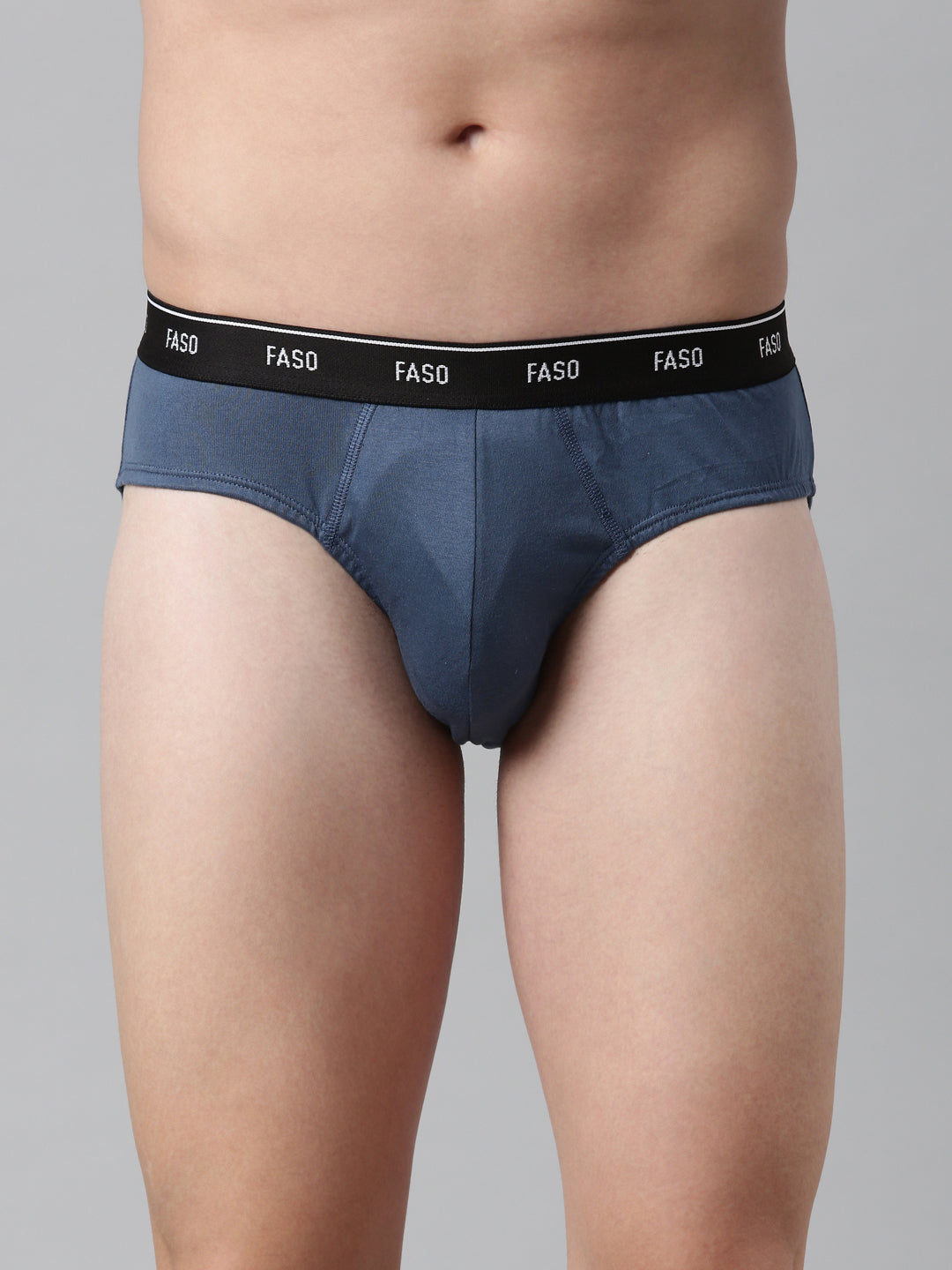 Faso Men's Cotton Outer Elastic Brief (Pack of 2)