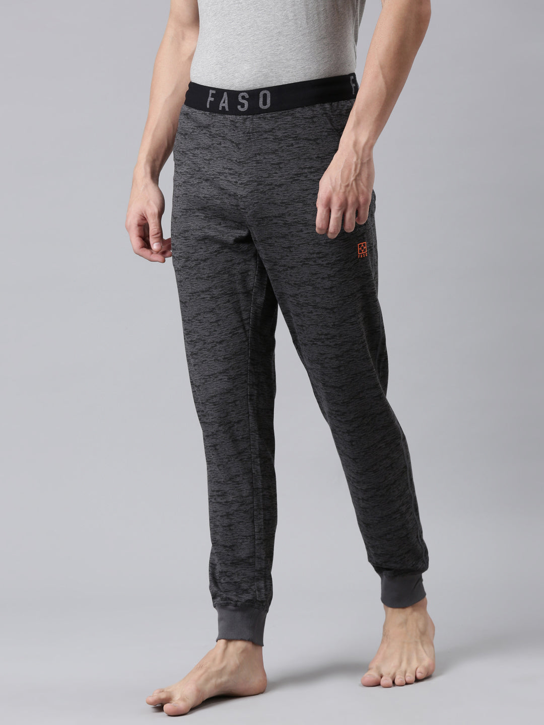 Faso Men's Premium Cotton Outer Elastic Jogger