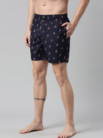 Faso Men's Cotton Printed Woven Boxer Shorts